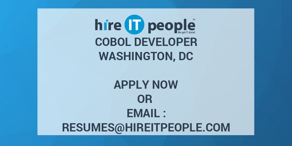 COBOL Developer Hire IT People We Get IT Done