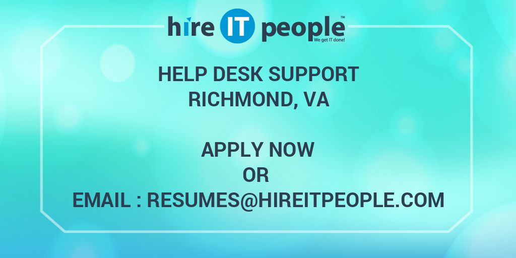 Help Desk Support Hire It People We Get It Done