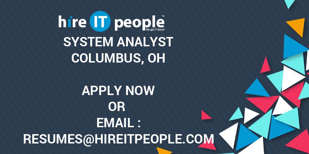 System Analyst Hire IT People We Get IT Done