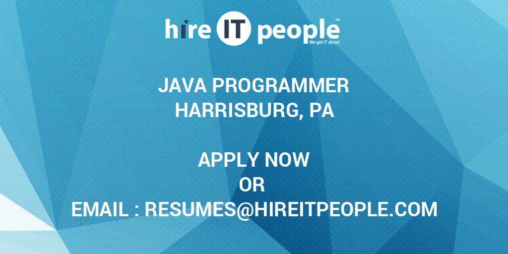 Java Programmer - Hire IT People - We get IT done