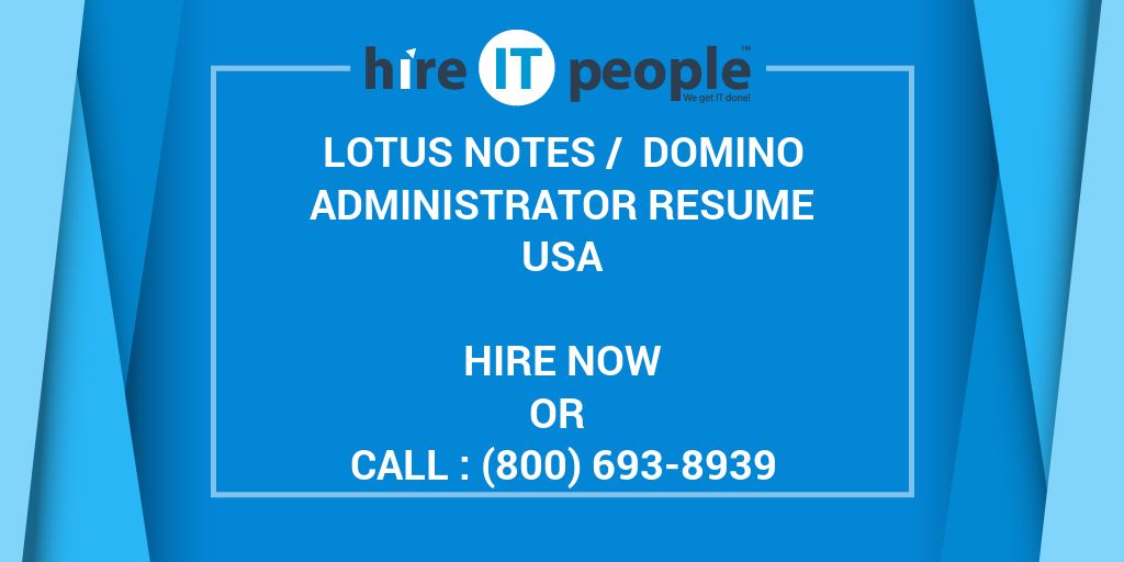 Domino administrator jobs canada