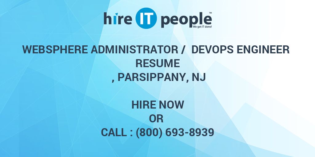 Websphere application administrator jobs