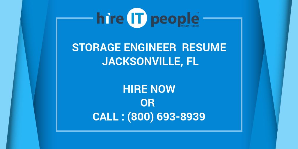 storage engineer resume jacksonville fl hire it people storage engineer resume