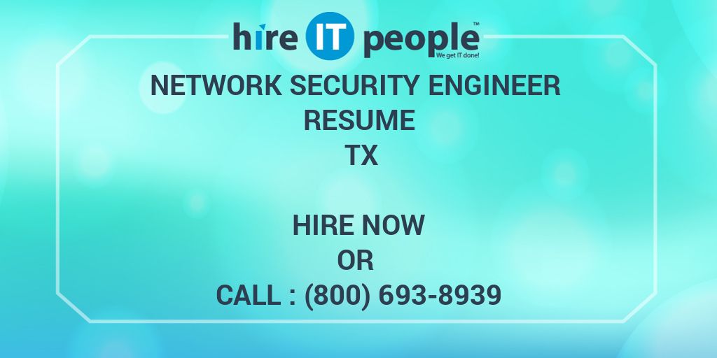 network security engineer resumes