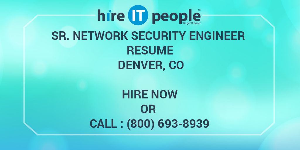 Cisco security engineer job description