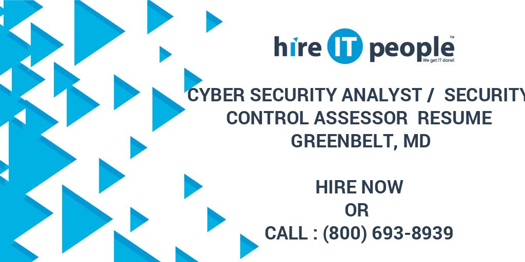 Cyber Security Analyst / Security Control Assessor Resume Greenbelt, MD