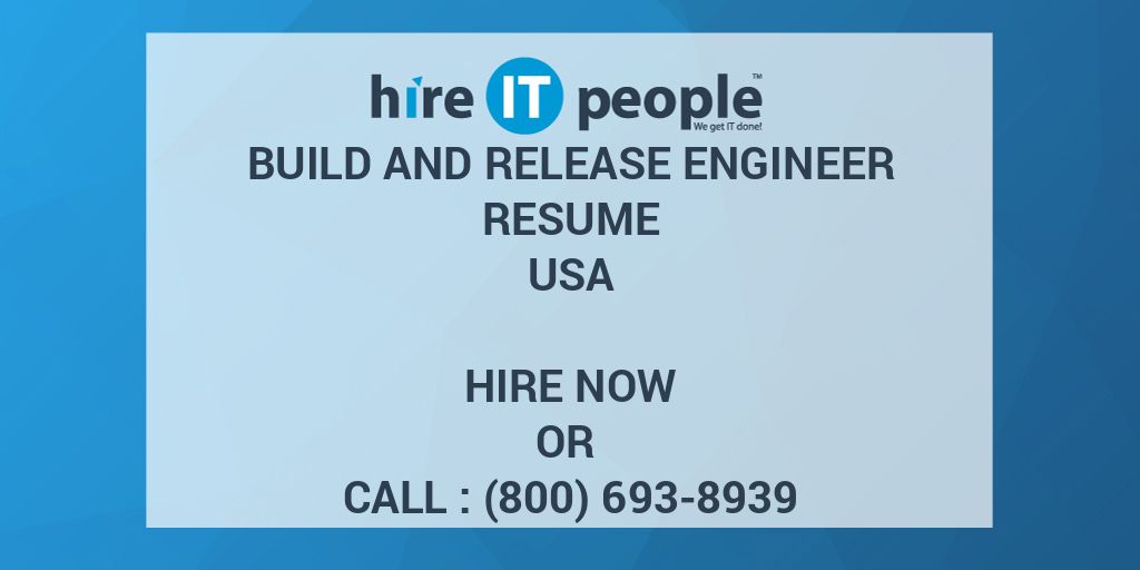release engineer resumes