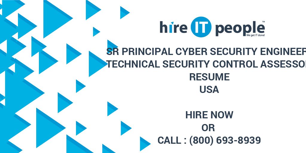 Sr Principal Cyber Security Engineer/Technical Security Control