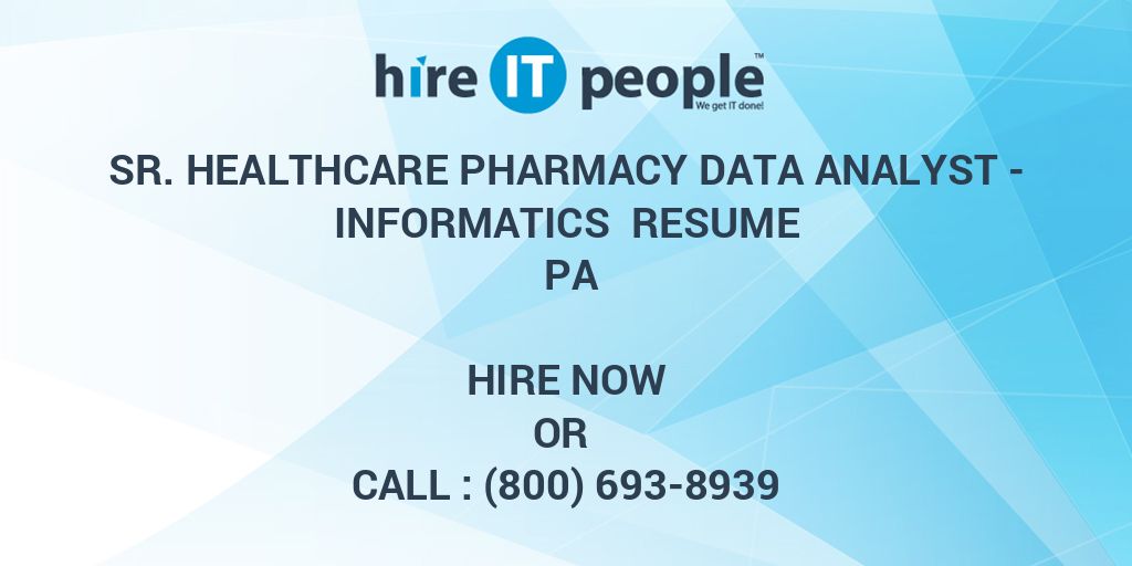 Pharmacy Data Analyst Pharmacy Data Analyst