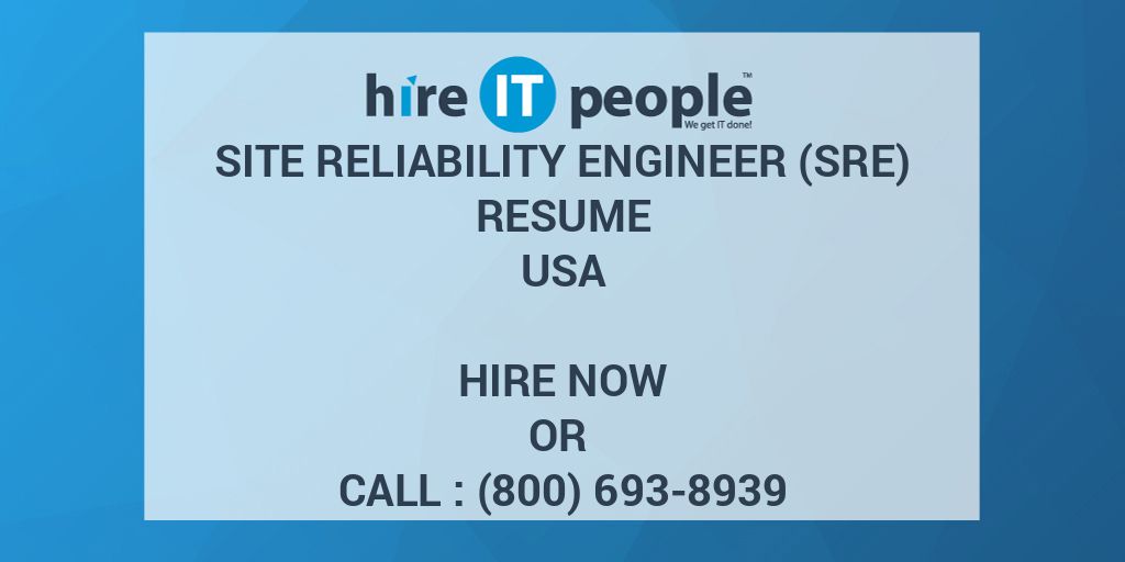Site Reliability Engineer SRE - 217096 