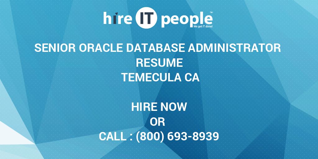 database administrator resumes
