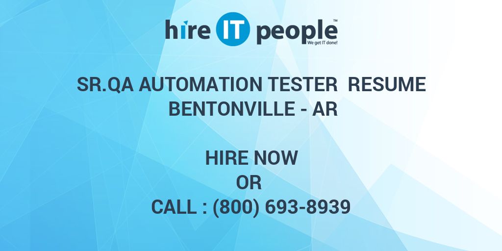 Software testing jobs in bentonville ar