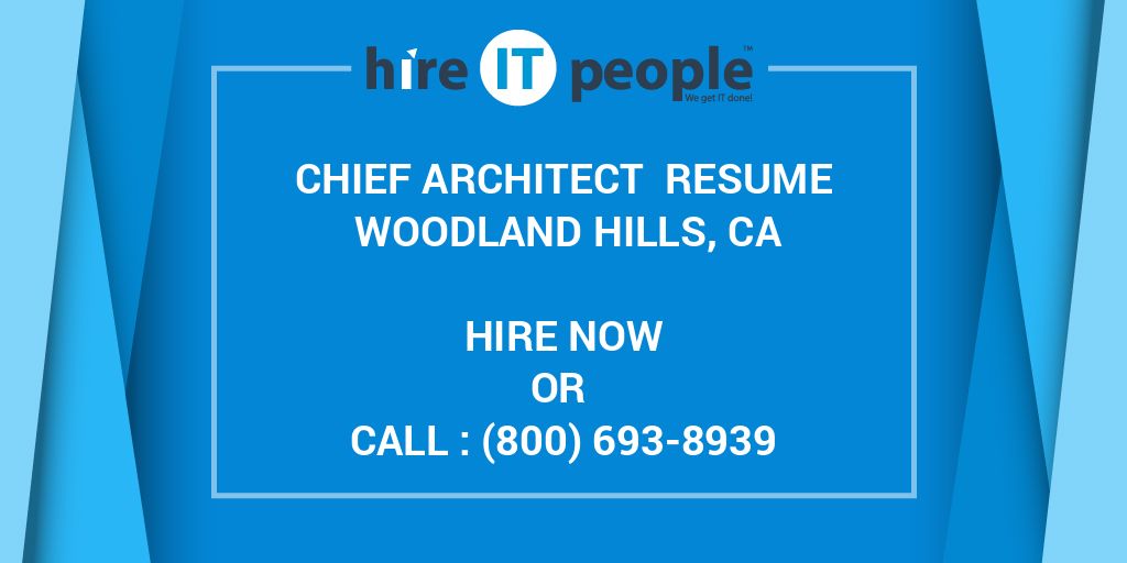 chief architect resume