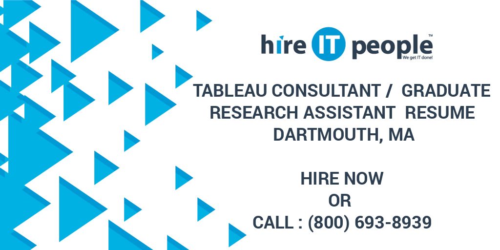 tableau-consultant-graduate-research-assistant-resume-dartmouth-ma