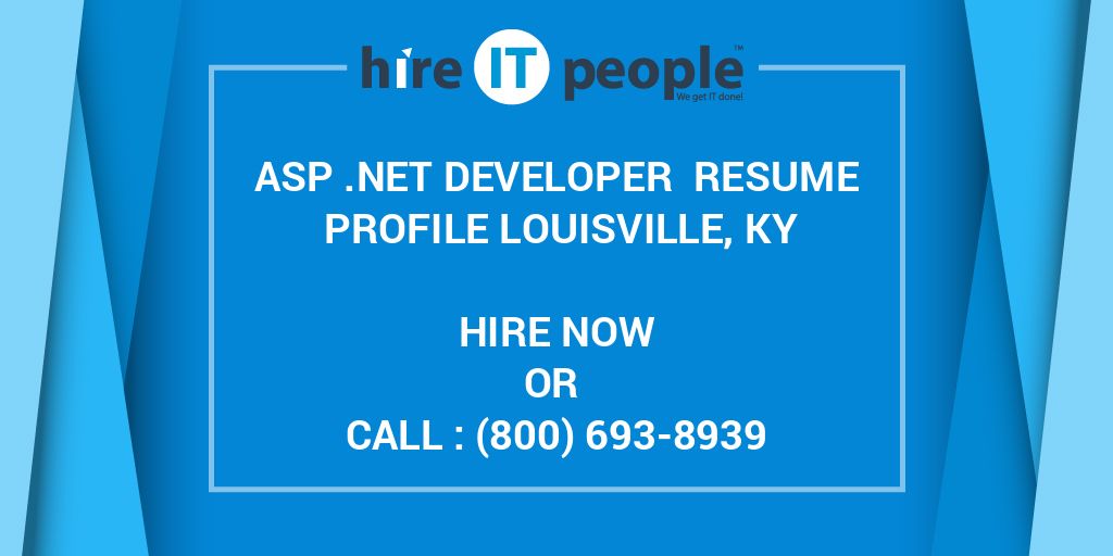 tn requirement for visa ASP Profile Resume  .NET  Hire Louisville, KY Developer IT