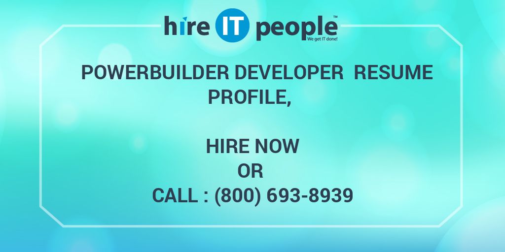 powerbuilder jobs work from home