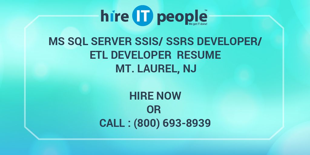 ms-sql-server-ssis-ssrs-developer-etl-developer-resume-mt-laurel-nj