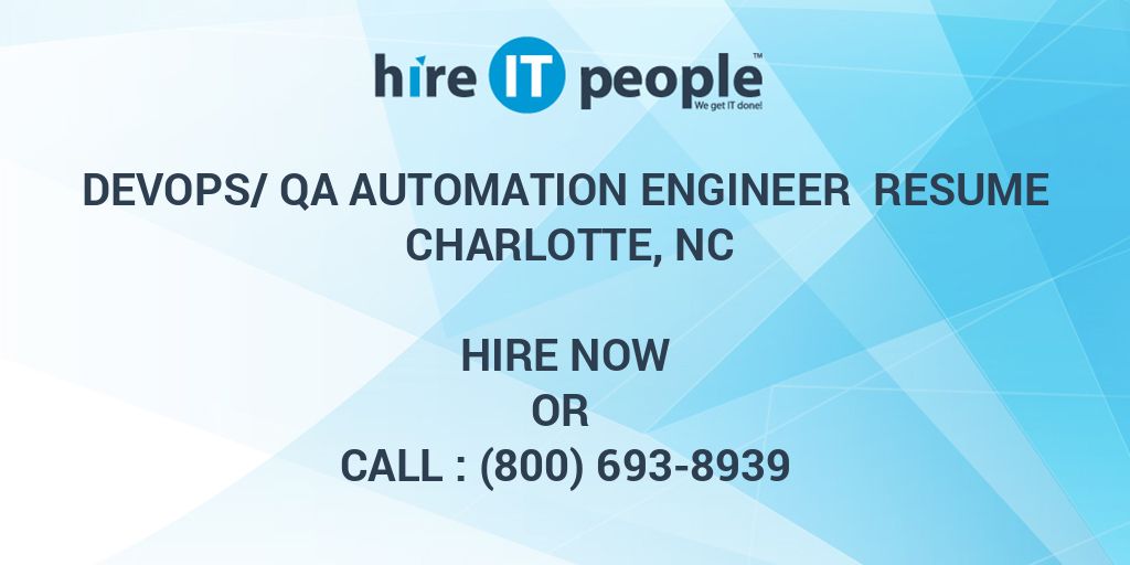 DevOps QA automation Engineer Resume - 534749 