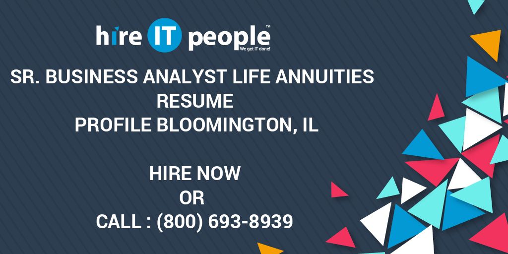 Bloomington il business analyst jobs