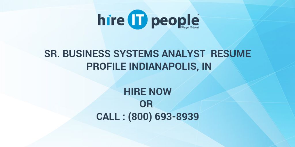 Business analyst indianapolis jobs
