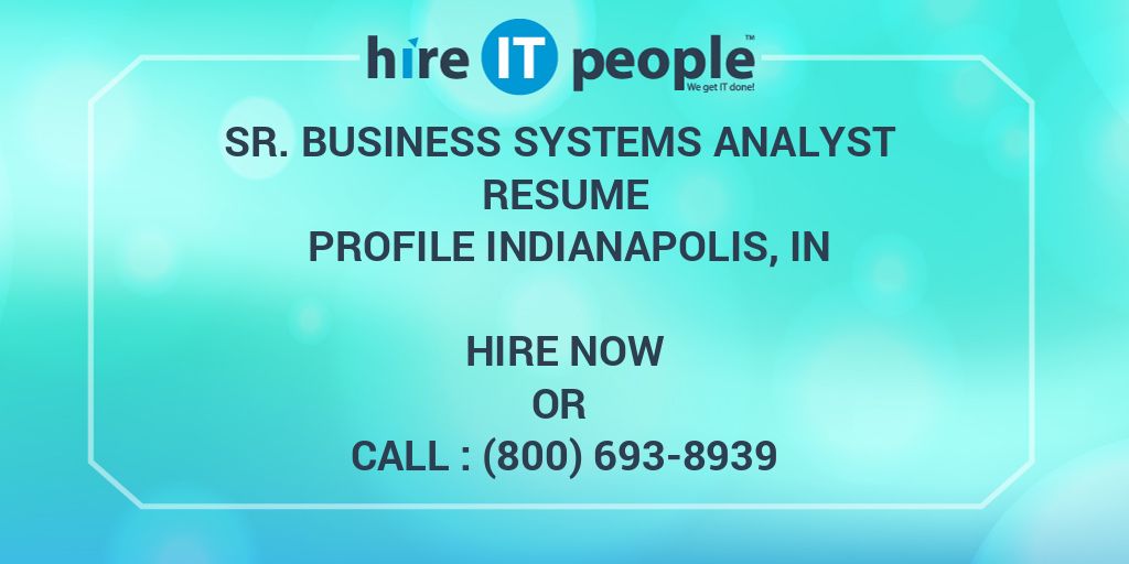 Business analyst indianapolis jobs