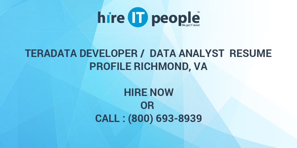 teradata resume