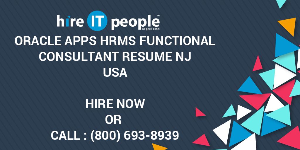 oracle apps hrms functional consultant resume nj hire it sap functional consultant resumes