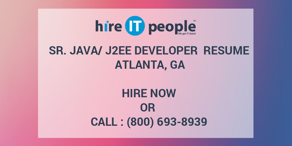 java j2ee developer resumes