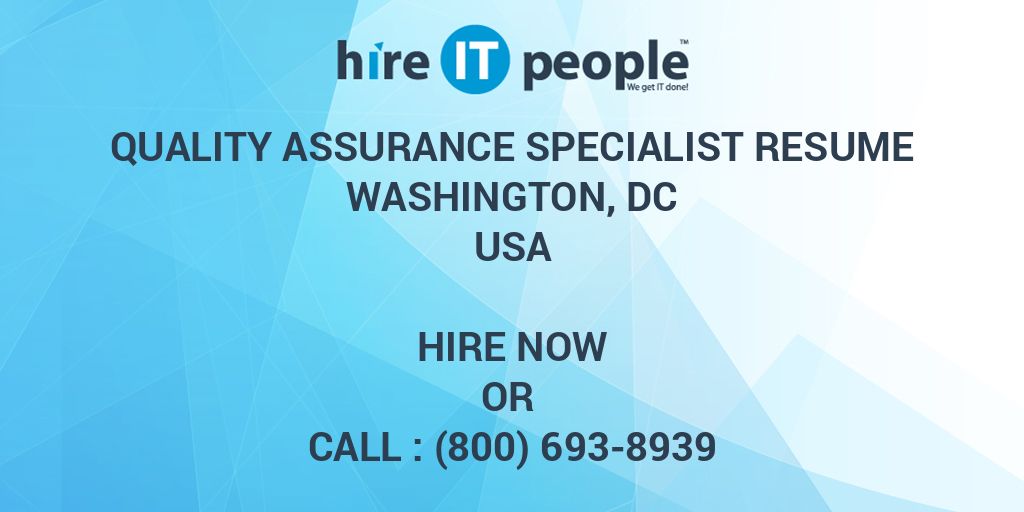 quality assurance specialist resumes
